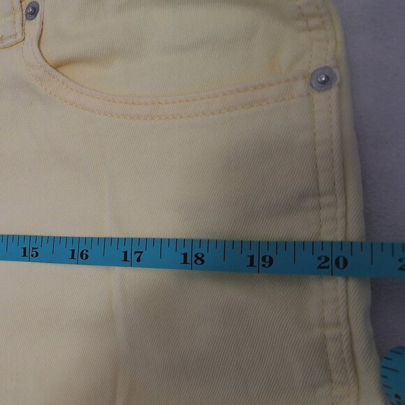 Jordache Vintage Yellow Women's High Rise Straight Legs Jeans Size 14 - Picture 9 of 11